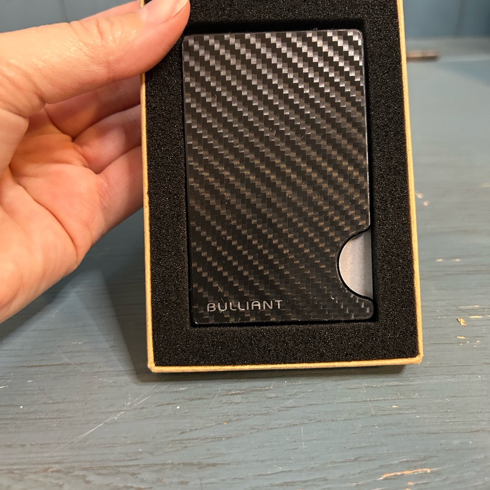 New Black Carbon Fiber Wallet - Men’s